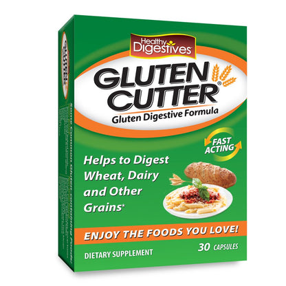Gluten Cutter Enzyme Formula for Gluten Digestion - 30 Servings Capsules