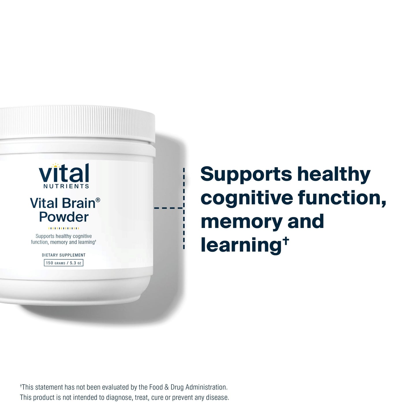 Vital Brain Powder | Vital Nutrients – Phosphatidylserine & Acetyl-L-Carnitine Nootropic
