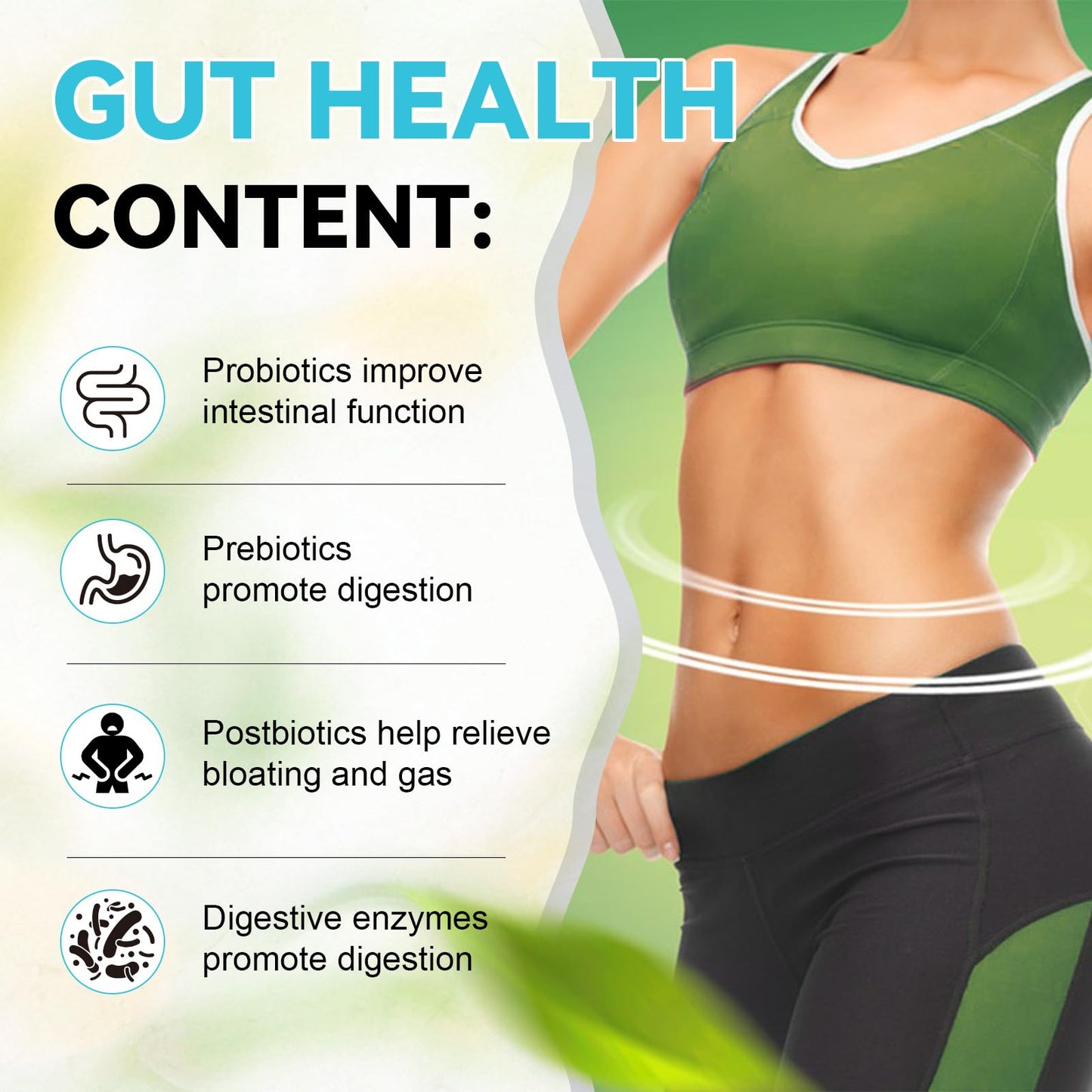 4-in-1 Gut Health Supplement with 60B CFU Probiotics for Immunity & Skin | Women & Men