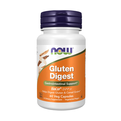 NOW Foods Gluten Digest with BioCore&reg;DPP IV – GI Support, 60 Veg Capsules