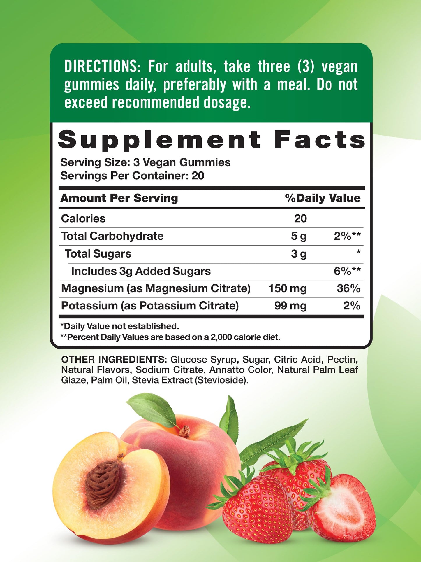 Nature's Truth Potassium Magnesium Citrate Gummies - 60 Count | Vegan, Non-GMO & Gluten Free