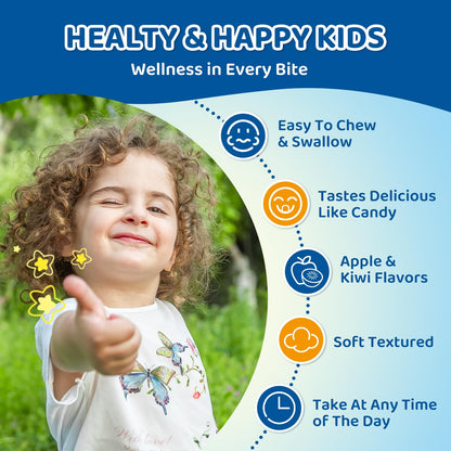 2PCS Center-Filled Magnesium Gummies 300MG – Sleep & Calm for Kids & Adults