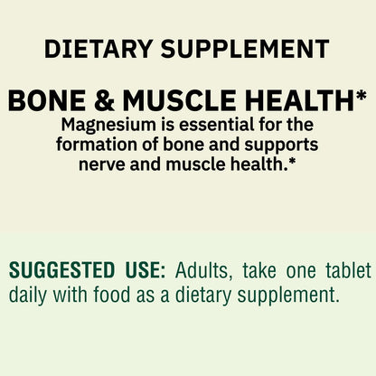 Magnesium Oxide 400mg – 250 Count | Bone, Muscle & Heart Health