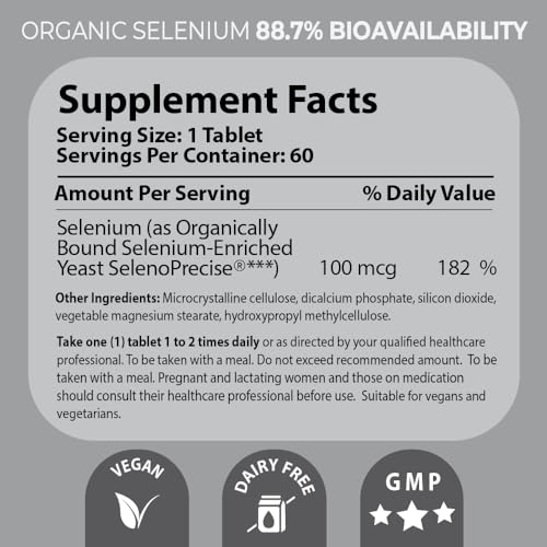 Pharma Nord Selenium 100 mcg | SelenoPrecise – Thyroid Support, Immune Health & Heart Health | 150 Tablets | 88.7% Absorption