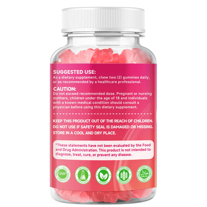 2-Pack Myo-Inositol and D-Chiro Inositol Gummies – 40:1 Ratio, Raspberry Flavor, 120 Count