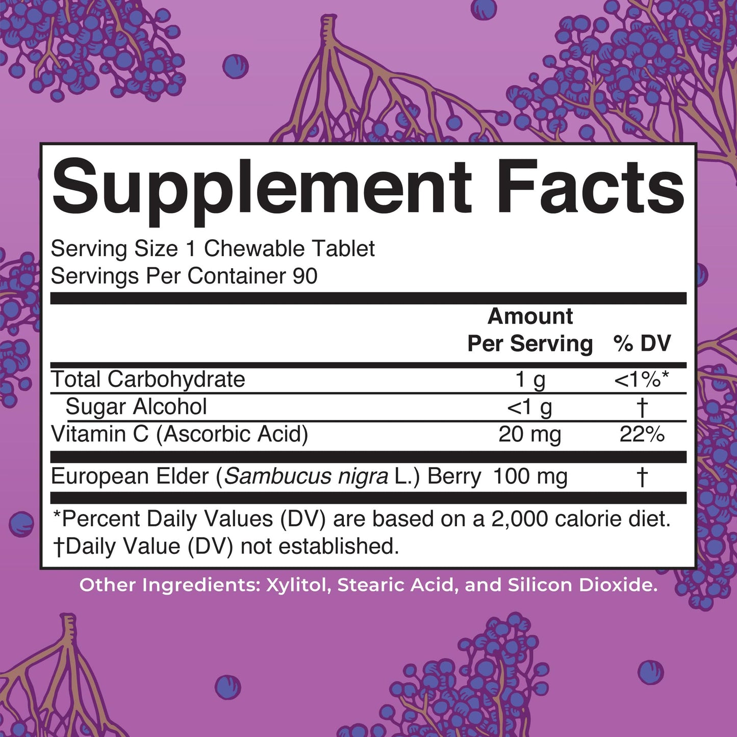 MaryRuth Organics Elderberry Vitamin C Chewable Tablets – Immune Support – 90 Servings – Gluten Free | Non-GMO