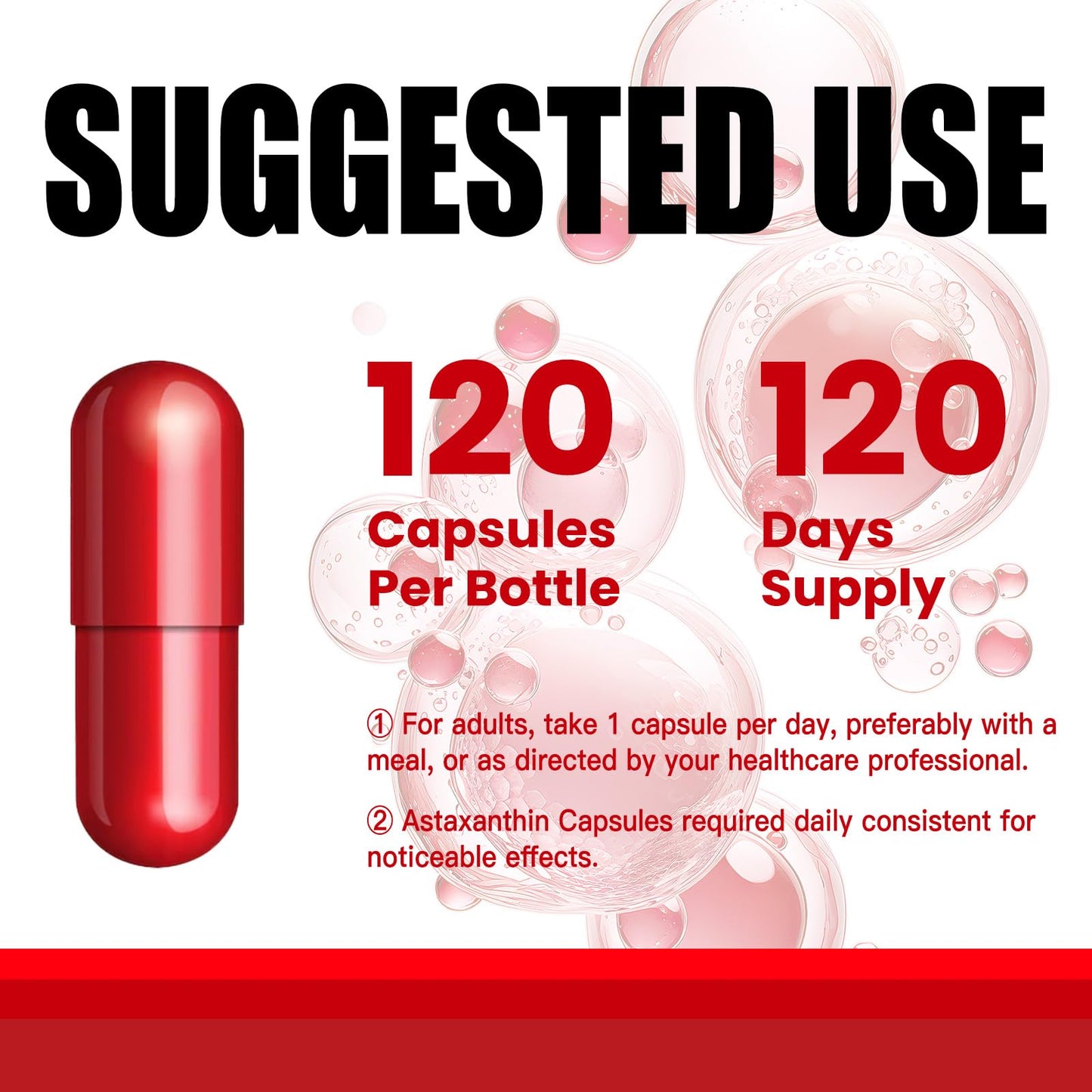 Fleamart Astaxanthin 12mg with Vitamin E & C – 120 Capsules (Vegan, Gluten Free, Non-GMO)