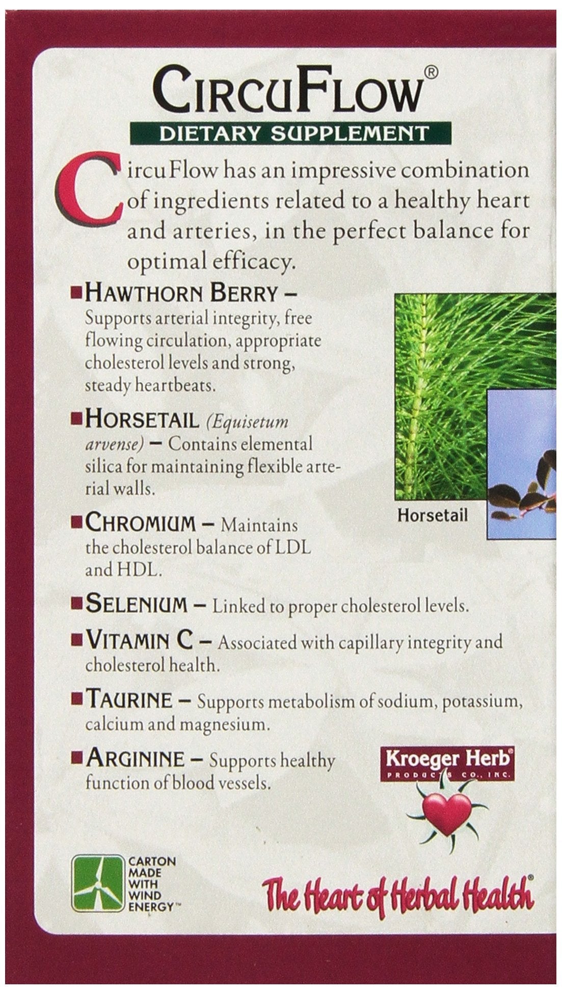 Circu Flow Hawthorn Heart Support – 270 Capsules, Made in USA, Non-GMO