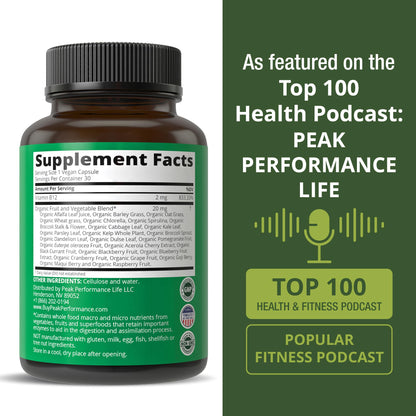 Methyl B12 Vitamin + Whole Food Blend – Vegan Methylcobalamin, 30 Day Supply