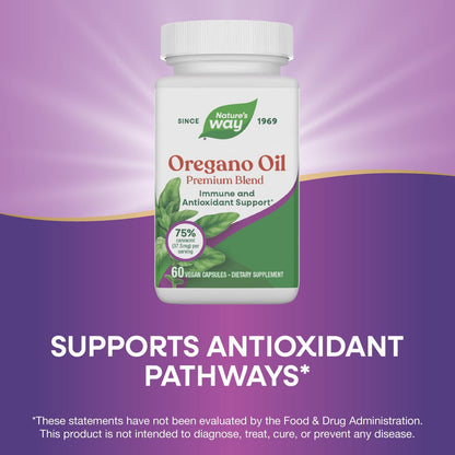 Nature's Way Oregano Oil – Immune & Antioxidant Support, 75-85% Carvacrol, Gluten Free