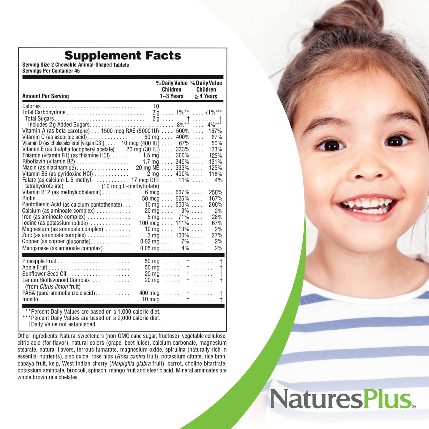 Natures Plus Animal Parade Children's Multivitamin - Grape Flavor (90 Tablets)
