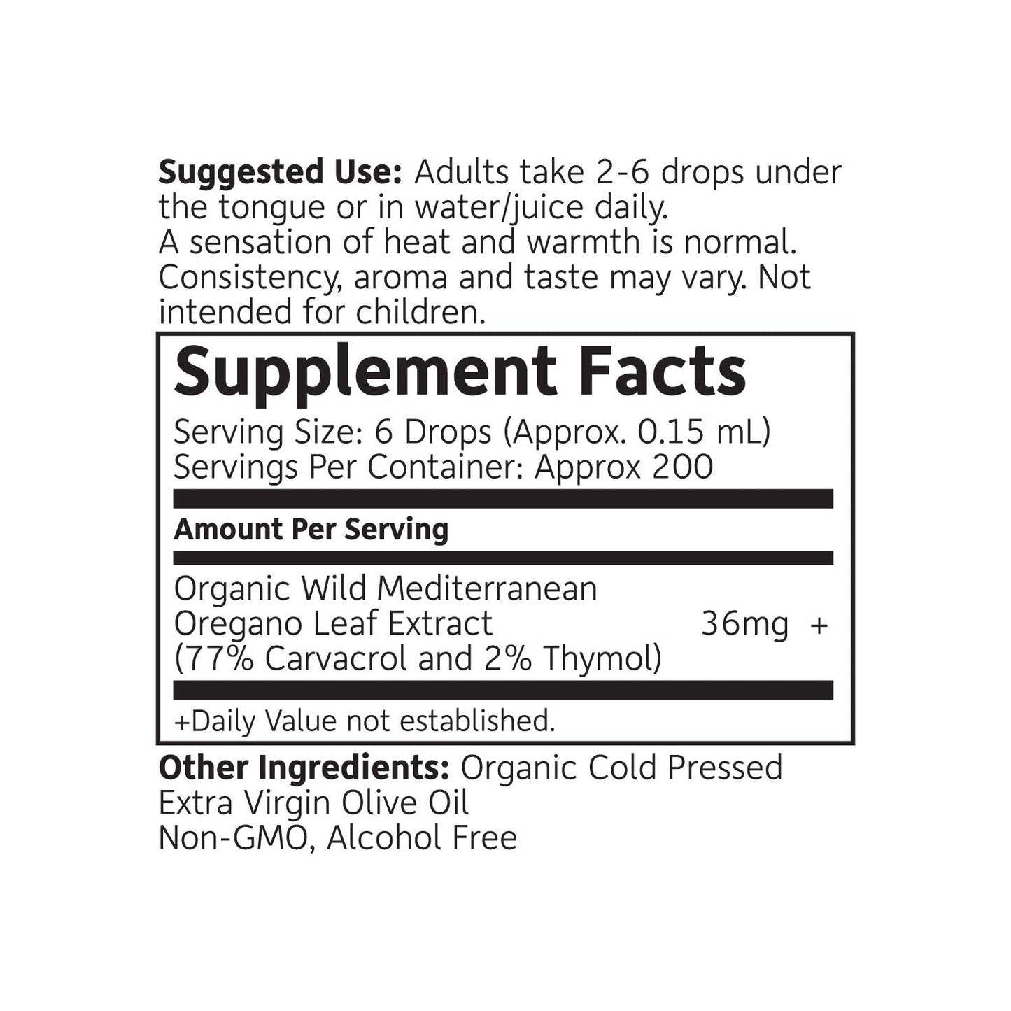 RejuveNaturals Oil of Oregano – USDA Organic 1 fl oz (30 ml) Immune Support Drops | Gluten Free, Vegan & Non-GMO