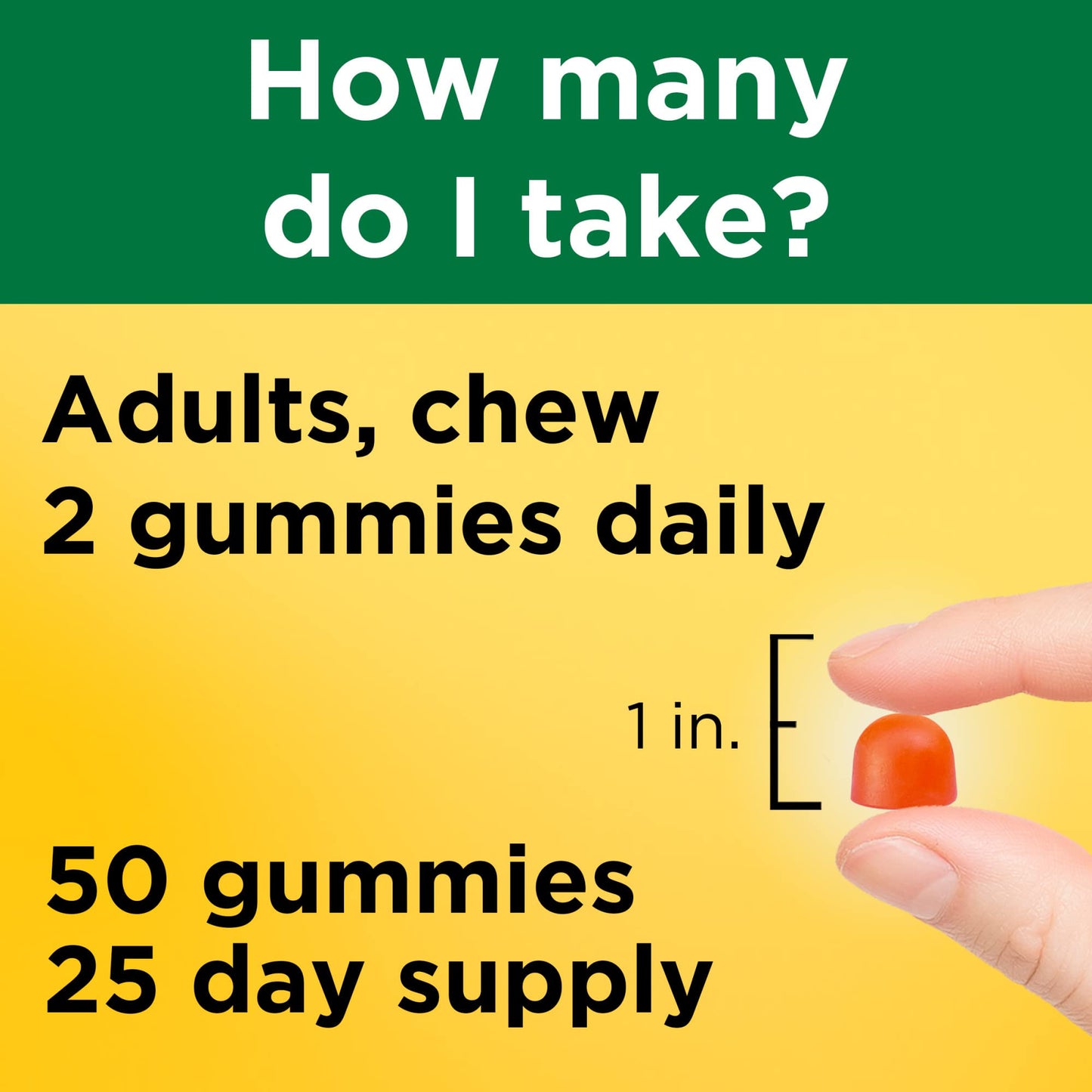 Nature Made Vitamin D3 + K2 Gummies — 5000 IU D3 per Serving, 50-Count Peach