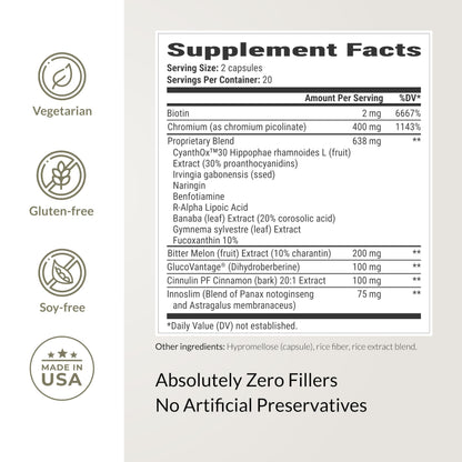 BIOptimizers Berberine Supplement - Weight Loss & Glucose Support (Vegetarian, Gluten & Soy Free)