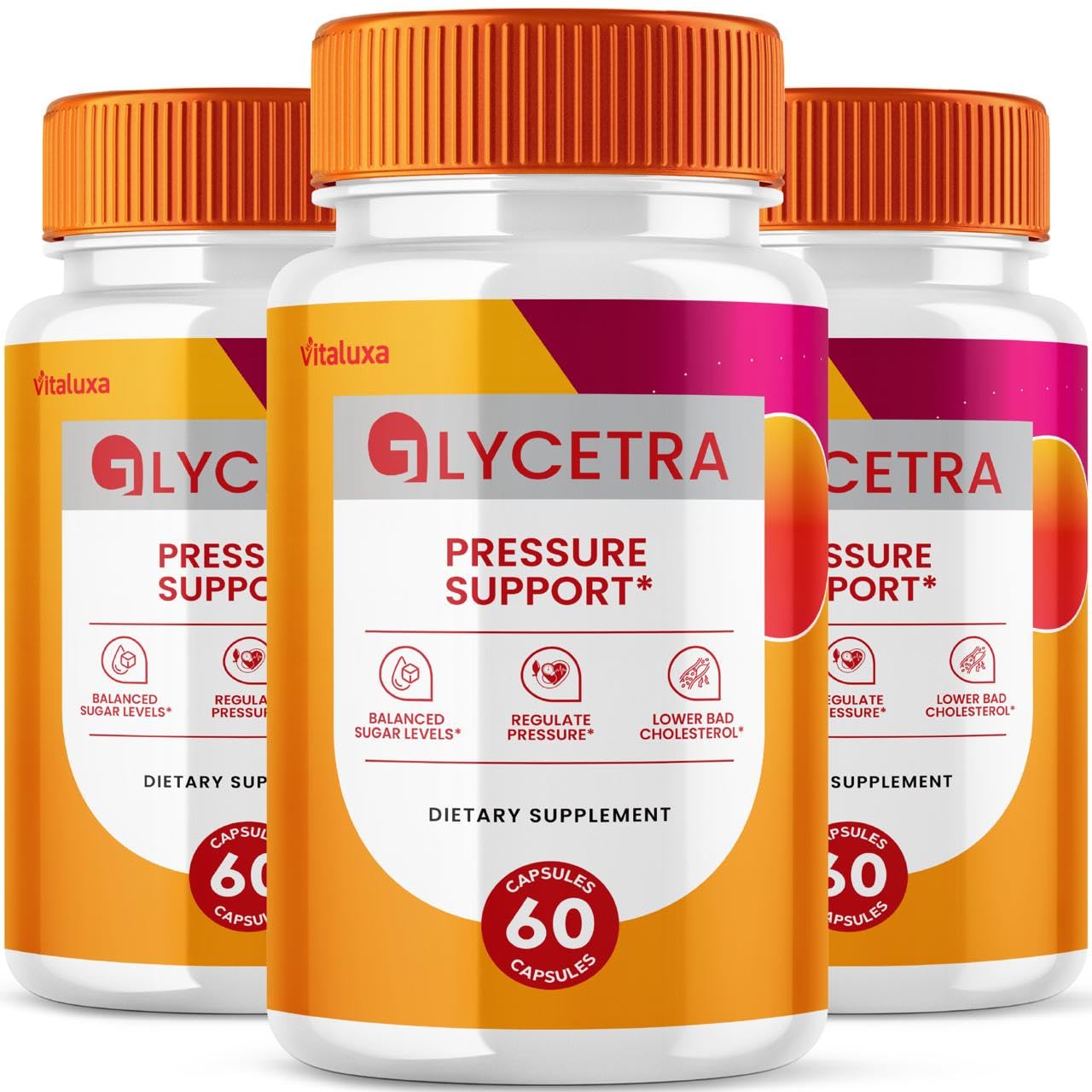 (3 Pack) Glycetra Capsules - Glycetra Blood Support | Advanced Formula, All Natural, 180 Ct