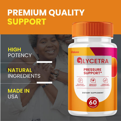 (3 Pack) Glycetra Capsules - Glycetra Blood Support | Advanced Formula, All Natural, 180 Ct