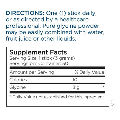 Metabolic Maintenance Glycine Sticks – Sleep, Circadian Rhythm & Neurological Support (30 Count)