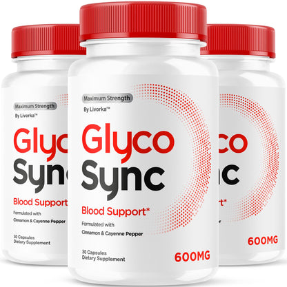 (3 Pack) Glyco Sync Capsules – All-Natural Balance Support, 90 Capsules