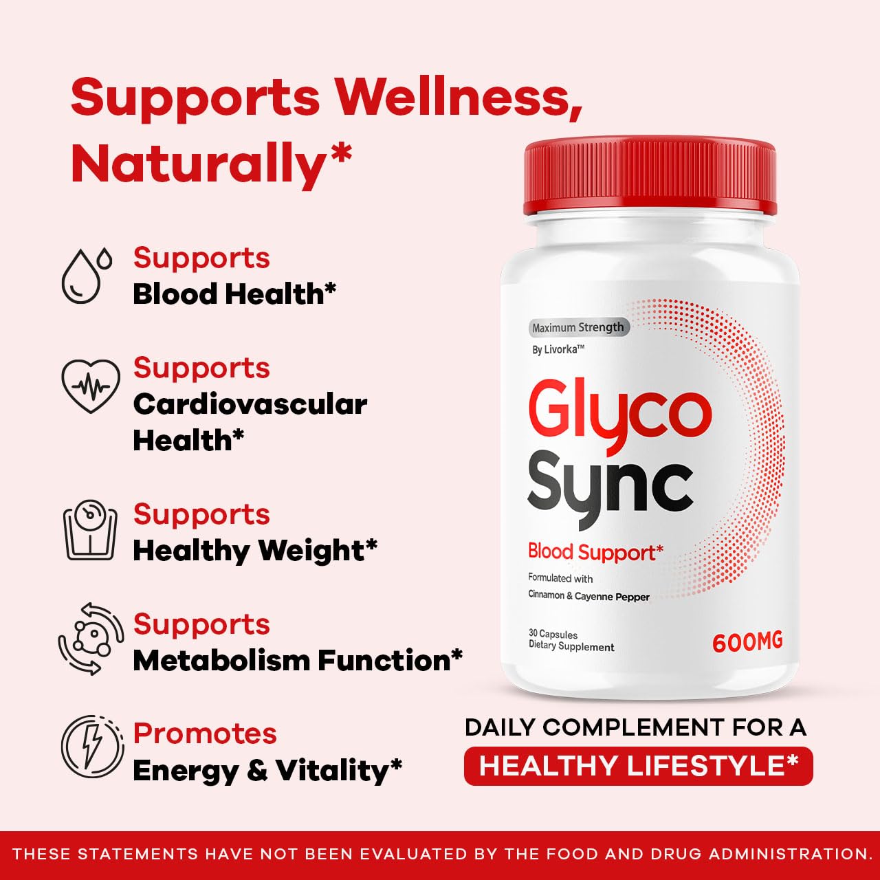 (3 Pack) Glyco Sync Capsules – All-Natural Balance Support, 90 Capsules
