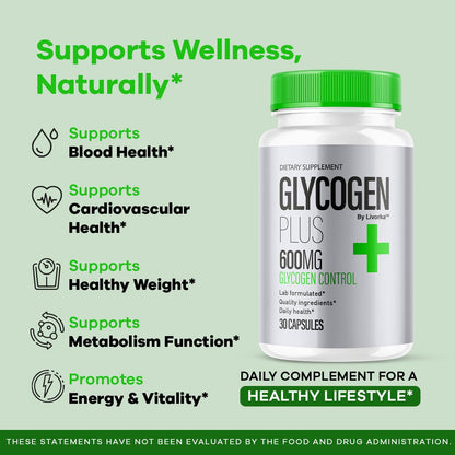 (3 Pack) Glycogen Plus – 600mg Capsules | Glycogen Support