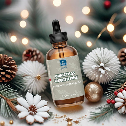 GM Gumili Christmas Wreath Pine Fragrance Oil 2 oz - Cozy Pine Scent for Diffusers, Candles & Soaps