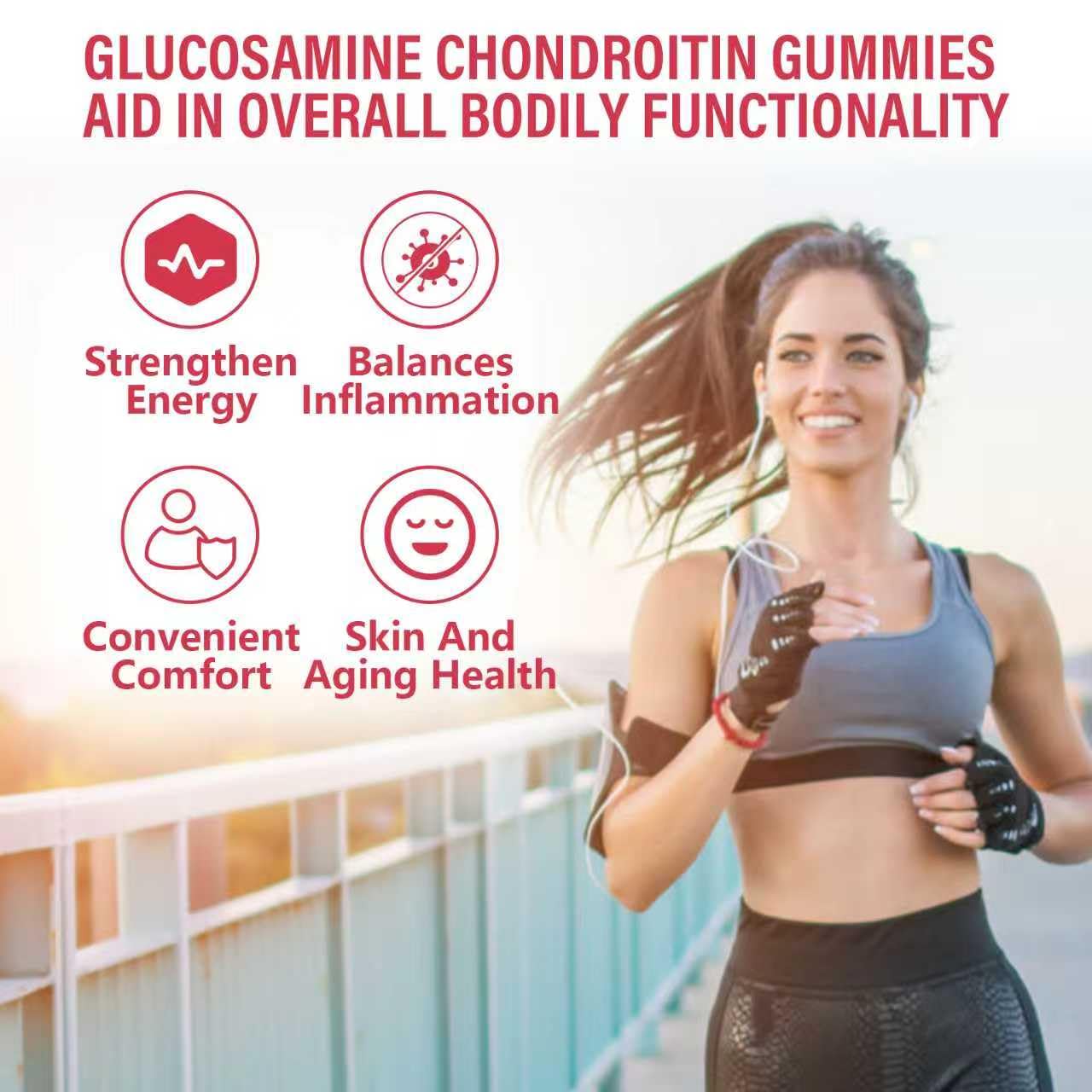 2 Packs 3000MG Glucosamine Chondroitin Gummies – Extra Strength Joint Health, MSM & Elderberry | 120 Gummies