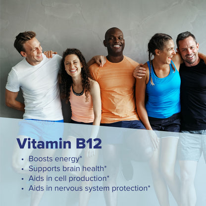Superior Source No Shot Vitamin B-12 Cyanocobalamin 10000 mcg - Sublingual B-12 for Energy, Brain Health & Wellness - 60 Dissolvable Tablets