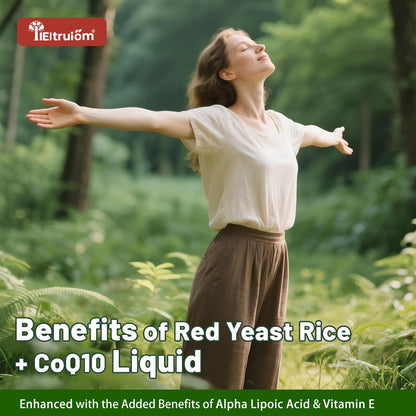 llEltruiom Red Yeast Rice with CoQ10 Drops - 1200mg, Alpha Lipoic Acid, 2 oz, Citrinin Free