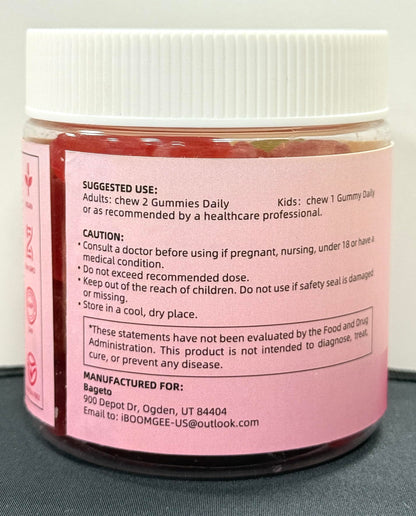 Magnesium Glycinate Gummies Sugar Free 90 Count | 400mg Mg + 200mg L-Threonate, Ashwagandha, Vitamin D, B6, B12 | Sleep & Stress Support | Strawberry