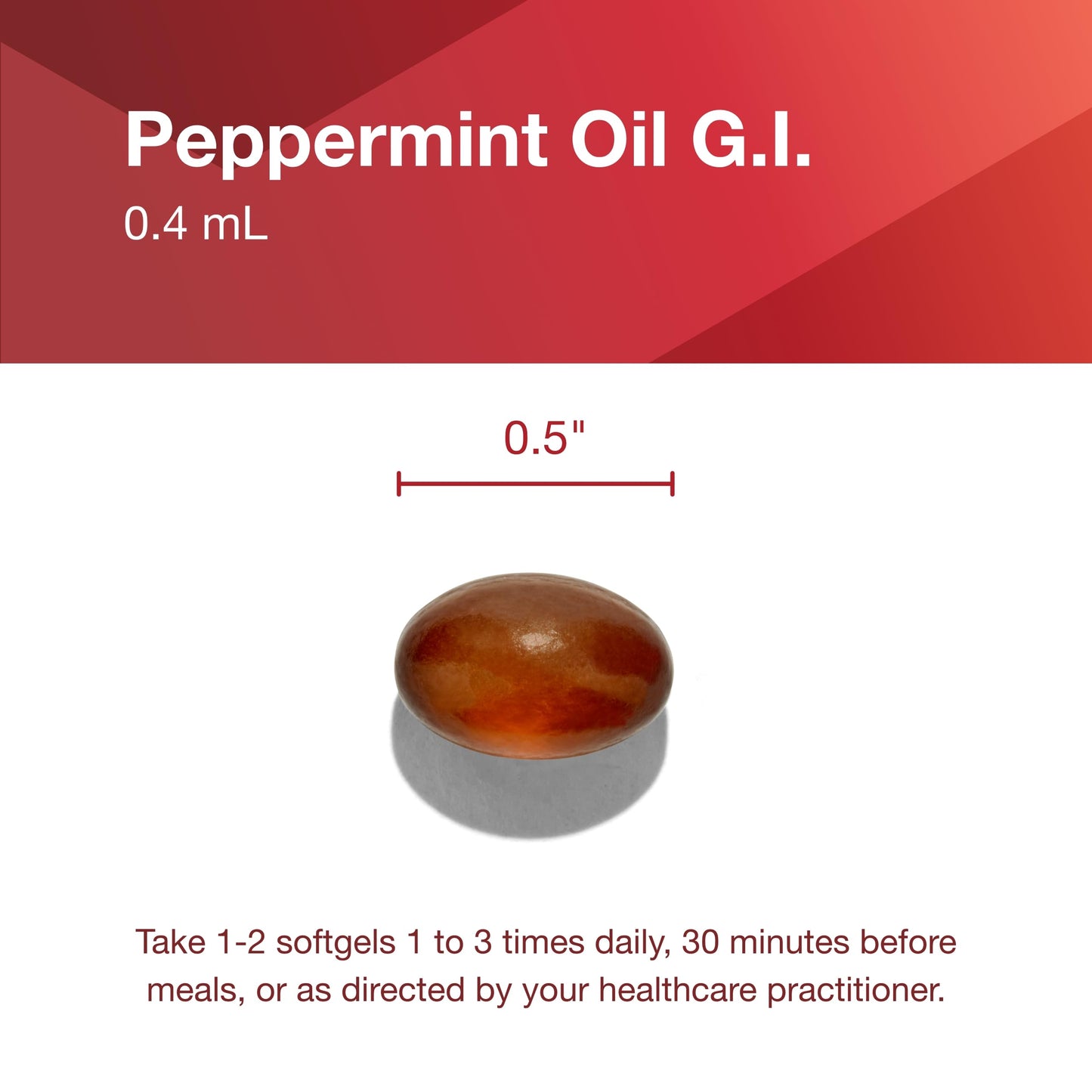 Protocol Peppermint G.I. - Digestive Health Support, Enteric-Coated, Dairy Free & Halal - 90 Softgels