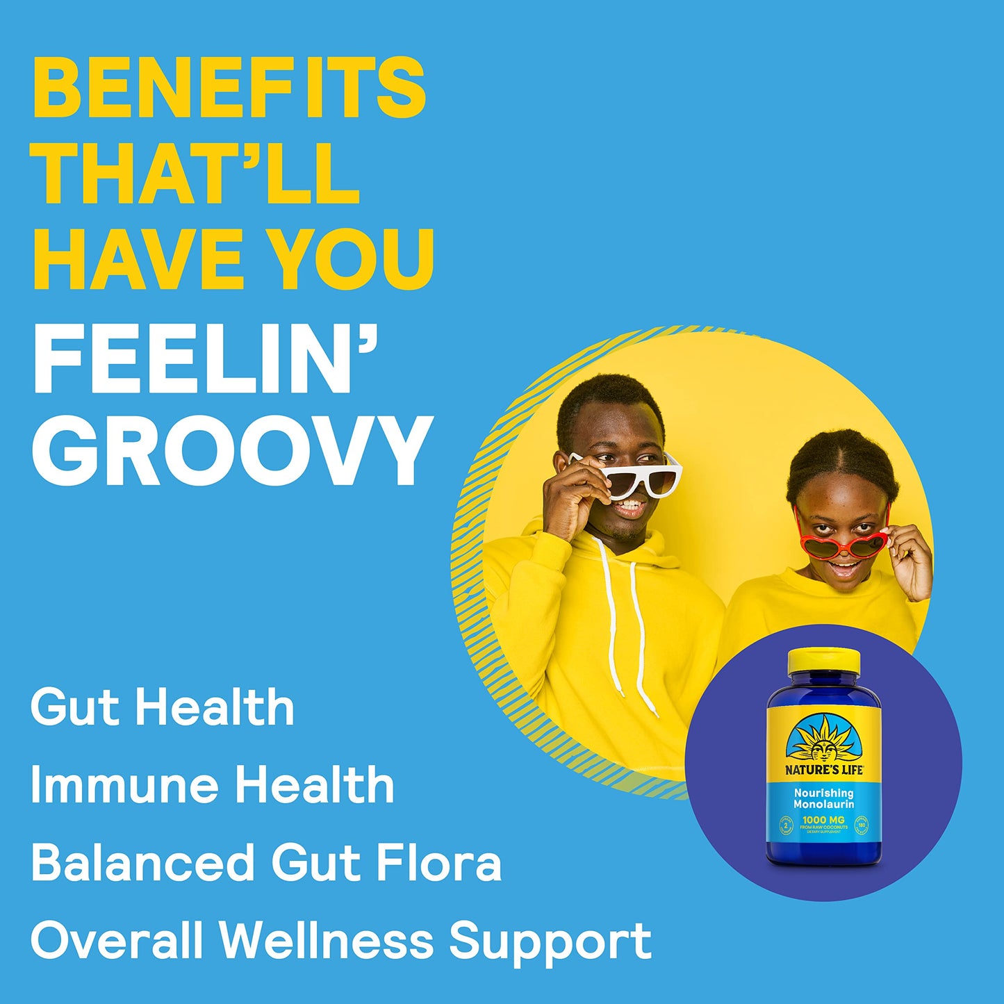 Nature's Life Monolaurin 1000 mg – Immune & Gut Health