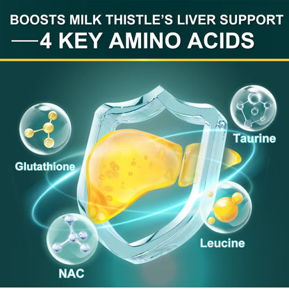 Milk Thistle Supplement 450 mg (80% Silymarin) for Liver Detox & Repair | 120 Veggie Capsules (60 Day Supply) | GMO-Free