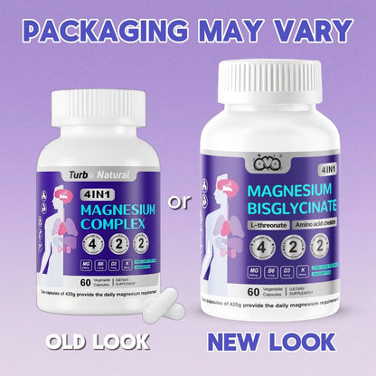 Magnesium Complex 420 mg | Bisglycinate & L-Threonate High-Absorption Formula