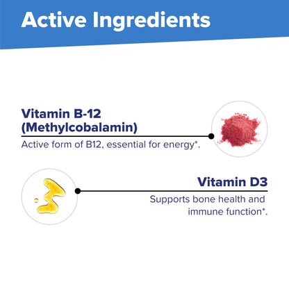 Superior Source NO SHOT Methylcobalamin B-12 5,000 mcg + D3 5,000 IU – Energy & Heart Health