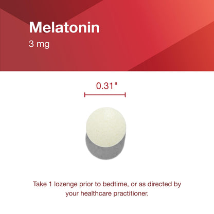 Protocol For Life Balance Melatonin 3mg Chewable Lozenges – Sleep Support for Adults, 120 Count, Kosher