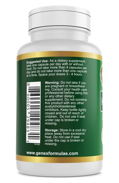 Genex Huperzine A 200mcg (120 Caps) – Nootropic Support