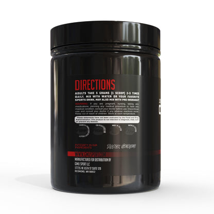 GMU SPORT Creatine Monohydrate Powder – Fruit Punch, 50 Servings | 5g per Scoop