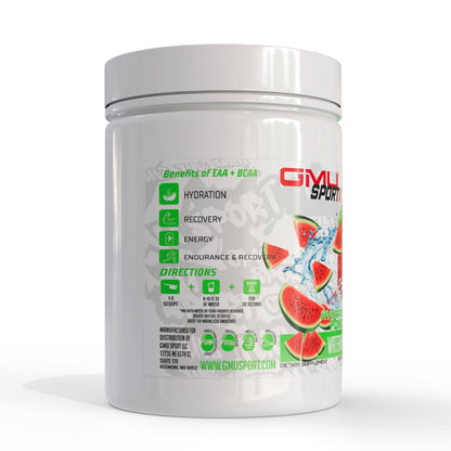 GMU SPORT EAA + BCAA Powder – Hydration & Recovery Drink (Sugar-Free) – Watermelon