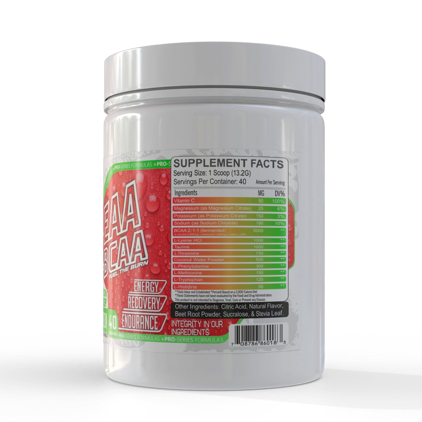 GMU SPORT EAA + BCAA Powder – Hydration & Recovery Drink (Sugar-Free) – Watermelon