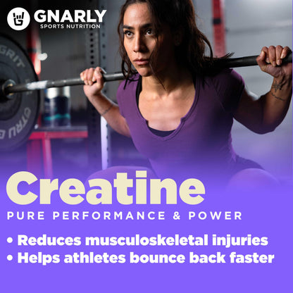 Gnarly Creatine Powder – Creapure, Vegan Creatine, NSF Sport Certified | 5g Monohydrate, Unflavored, 15.87 oz BritishVita | Premium UK Vitamins & Wellness Supplements