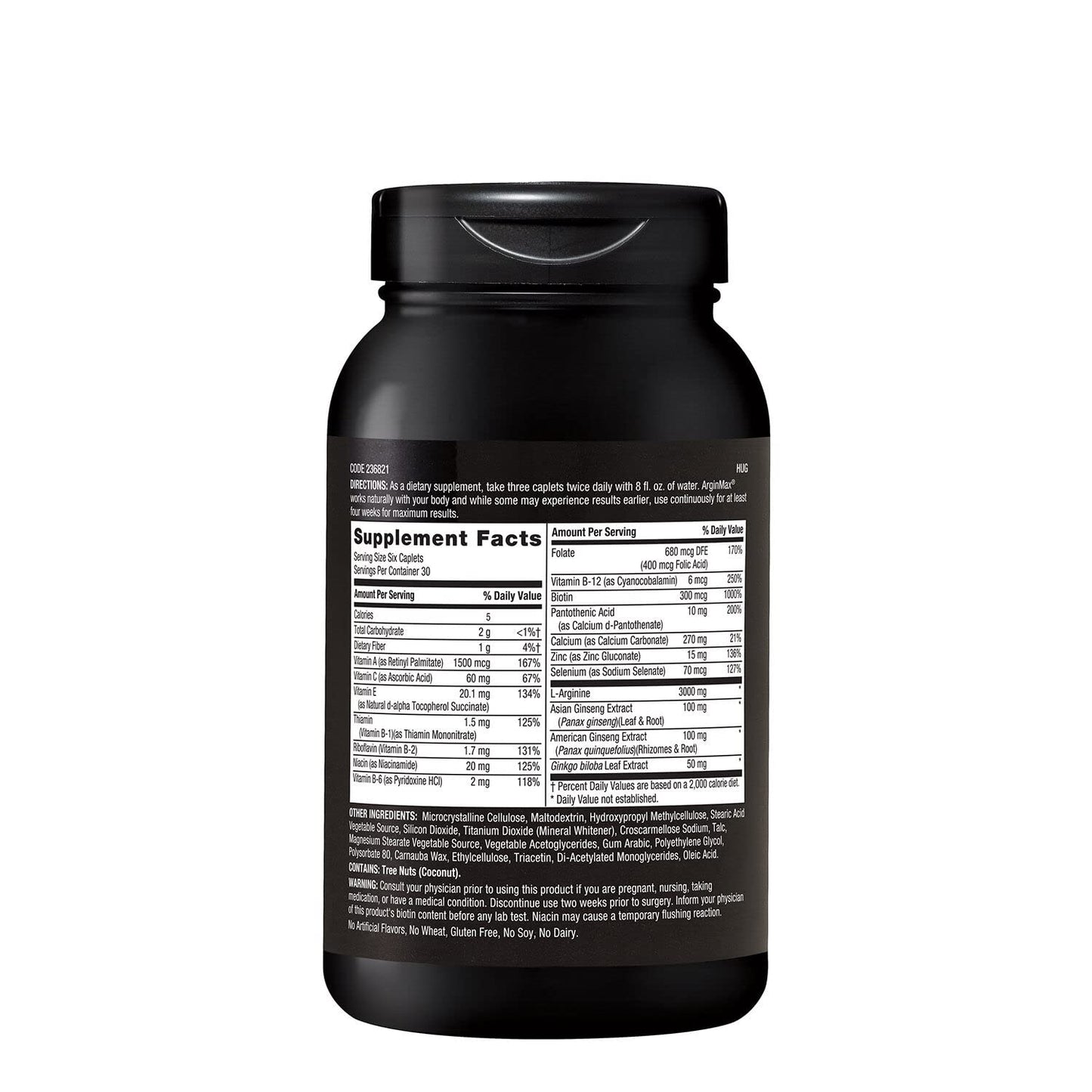 GNC Mens ArginMax – Timed-Release Sexual Health Supplement for Men | 180 Count