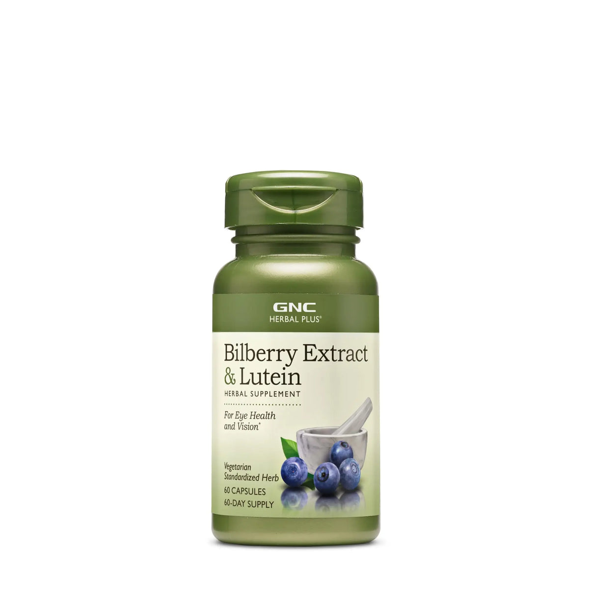 GNC Herbal Plus Bilberry Extract & Lutein Supplement — Vegetarian Eye Health Support, 60 Servings BritishVita | Premium UK Vitamins & Wellness Supplements