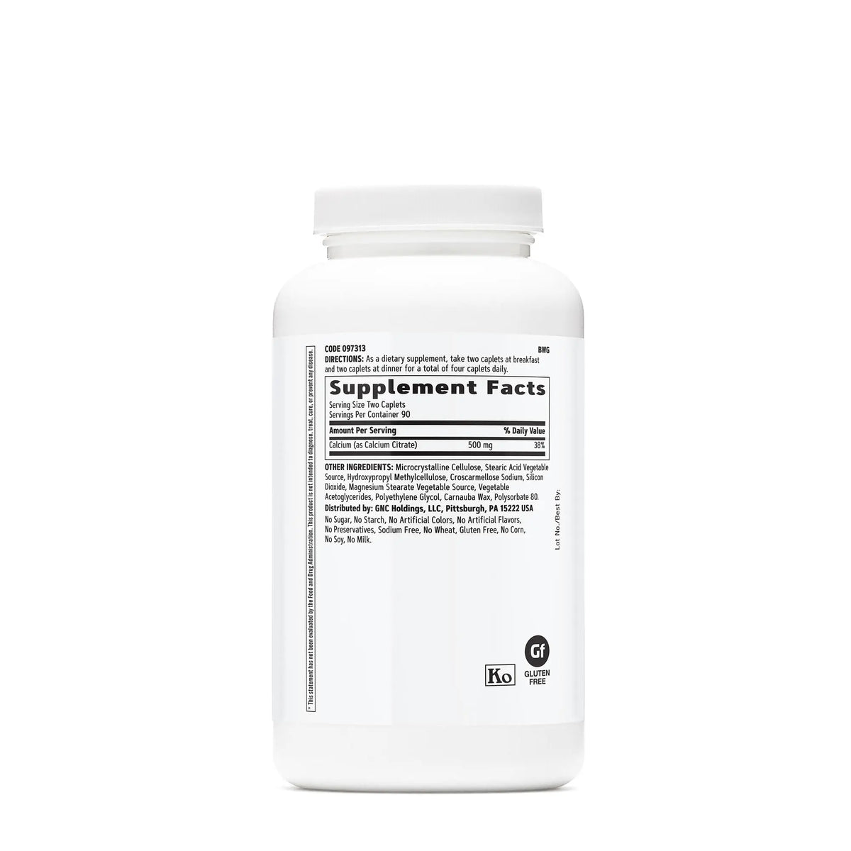 GNC Calcium Citrate 1000mg – 180 Veg Caplets (Pack of 2) BritishVita | Premium UK Vitamins & Wellness Supplements