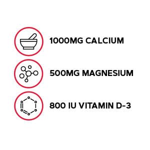 GNC Calcium Plus Magnesium & Vitamin D-3 1000mg - 180 Count (Pack of 2) | Strong Bones