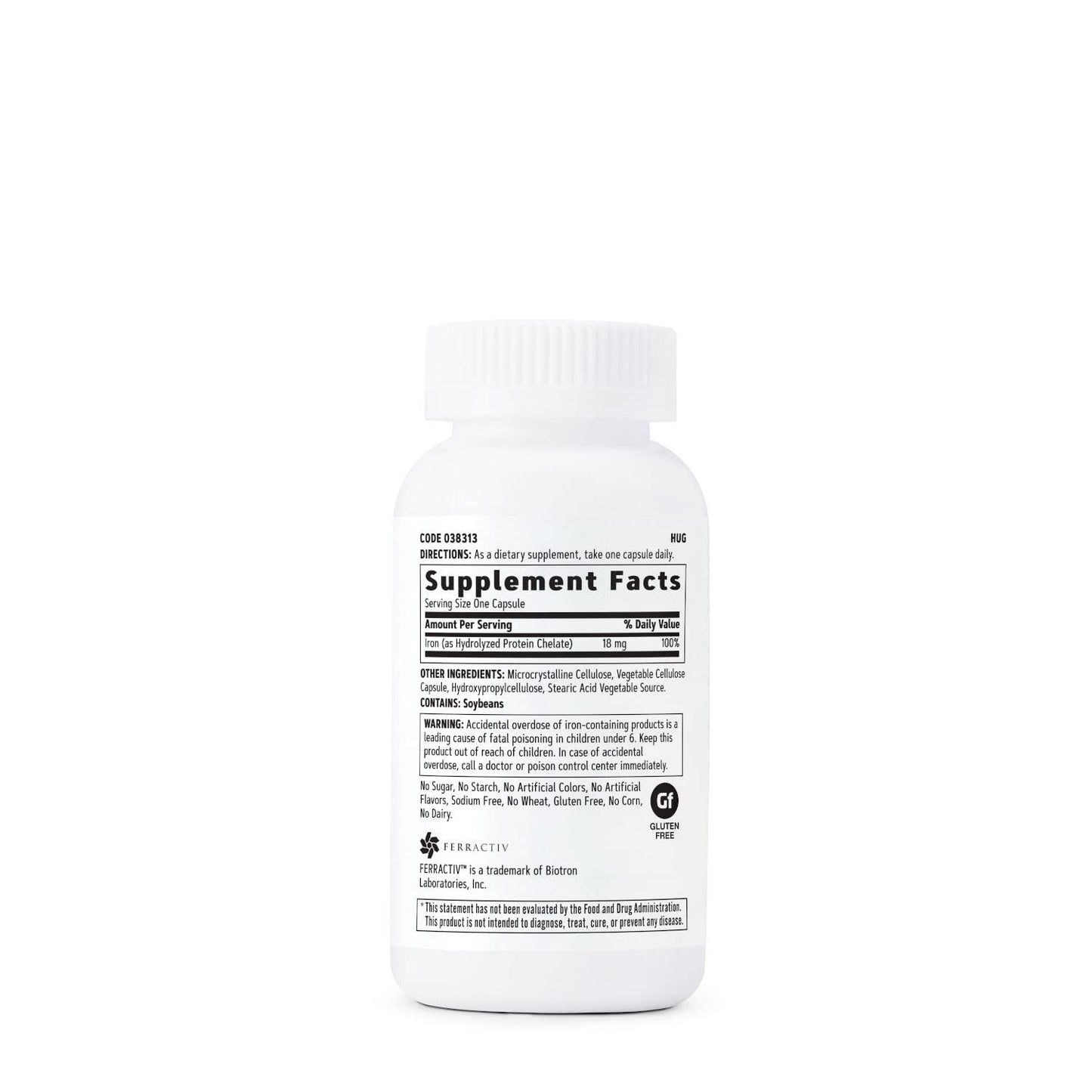 GNC Gentlesorb Iron 18mg Supplement – 90 Servings (Pack of 2)