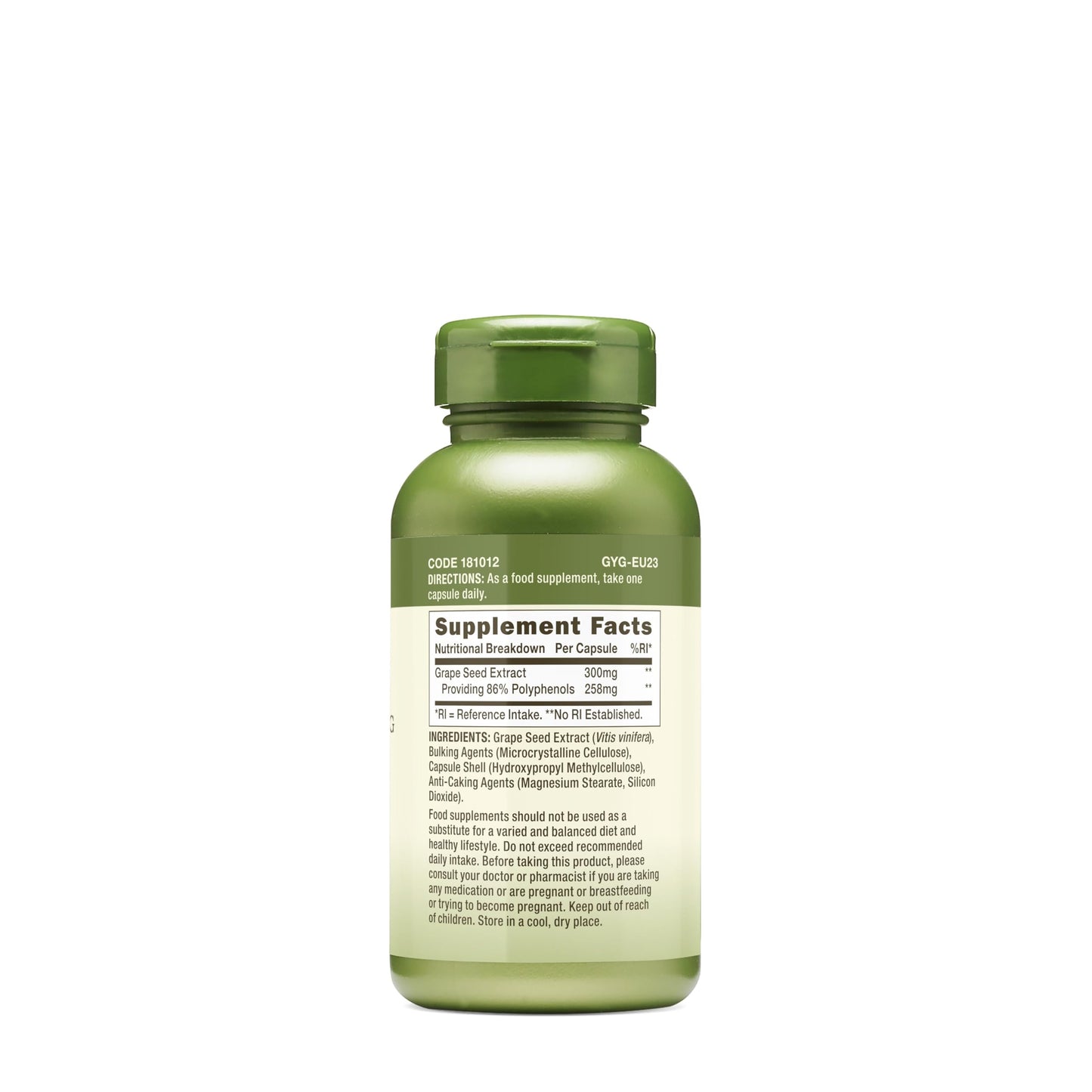 GNC Herbal Plus Grape Seed Extract 300mg – Vegetarian, 100 Servings