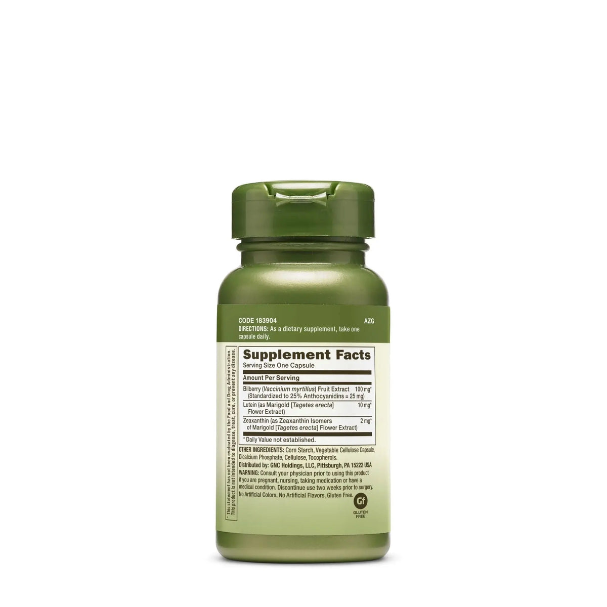 GNC Herbal Plus Bilberry Extract & Lutein Supplement — Vegetarian Eye Health Support, 60 Servings BritishVita | Premium UK Vitamins & Wellness Supplements