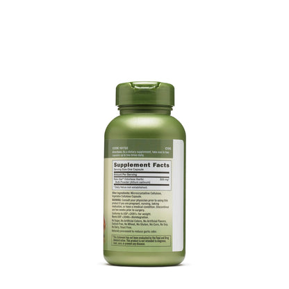 GNC Herbal Plus Odorless Garlic 500mg – Vegetarian, Cardio Health