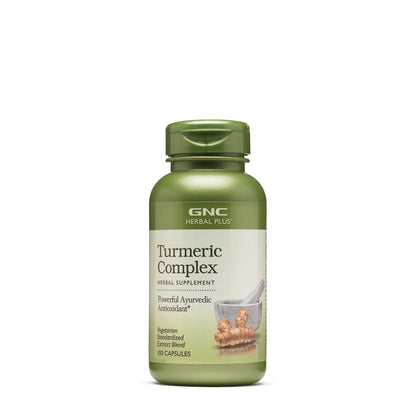 GNC Herbal Plus Turmeric Complex Supplement | Vegetarian, 100 Capsules