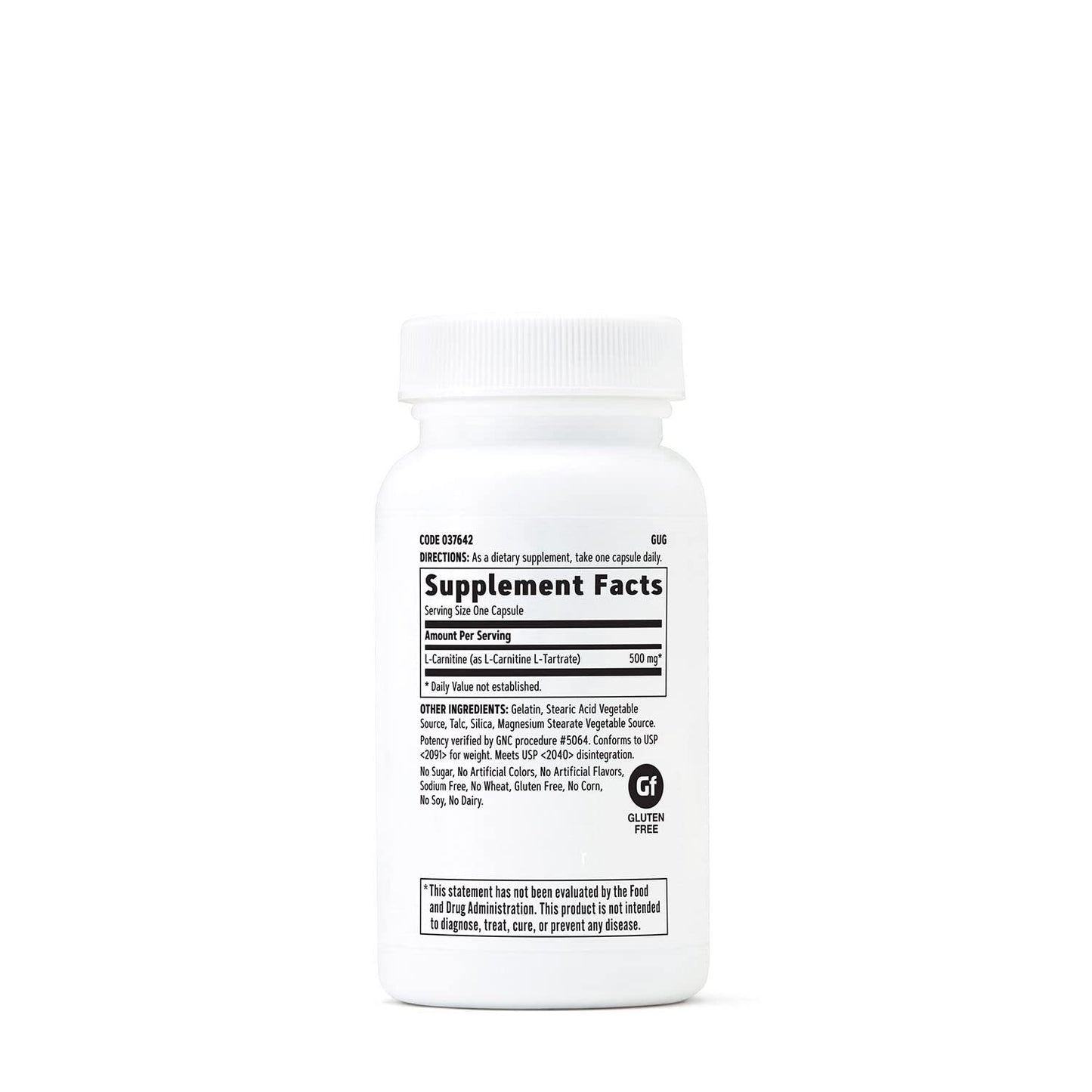 GNC L-Carnitine 500mg – Metabolize Long-Chain Fatty Acids | 60 Capsules